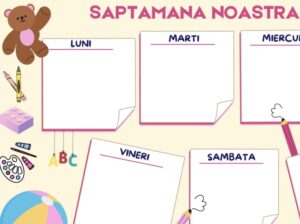 calendar saptămânal