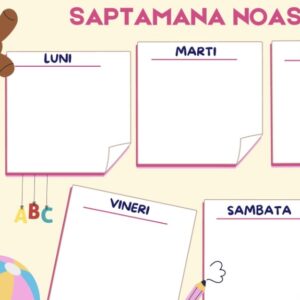 calendar saptămânal