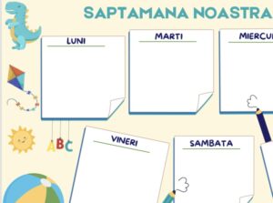 calendar săptămânal