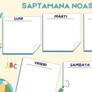calendar săptămânal